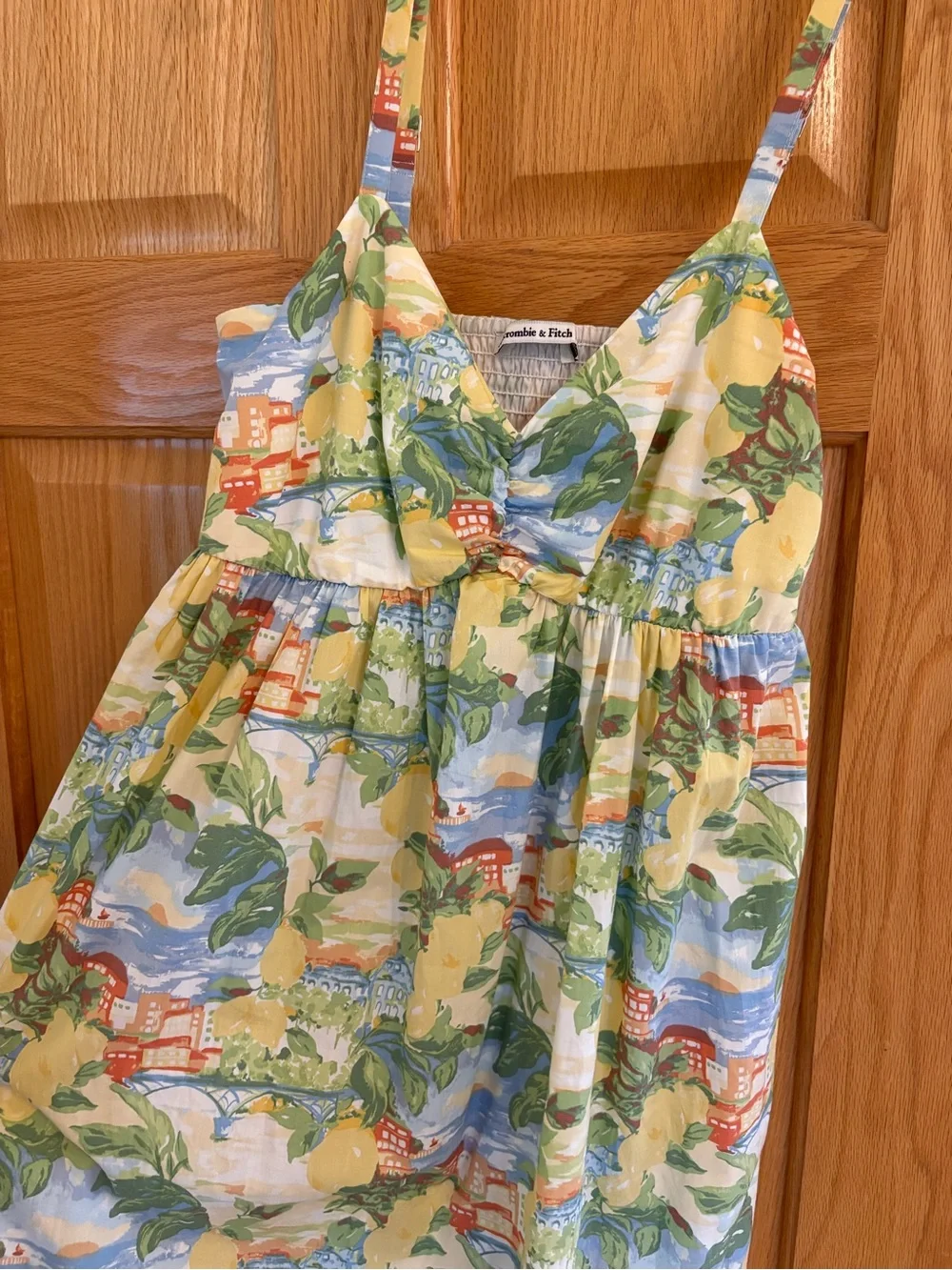 Abercrombie & Fitch Maxi Dress - Yellow & Green
